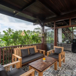 One Bedroom Wooden Villa - Family Room