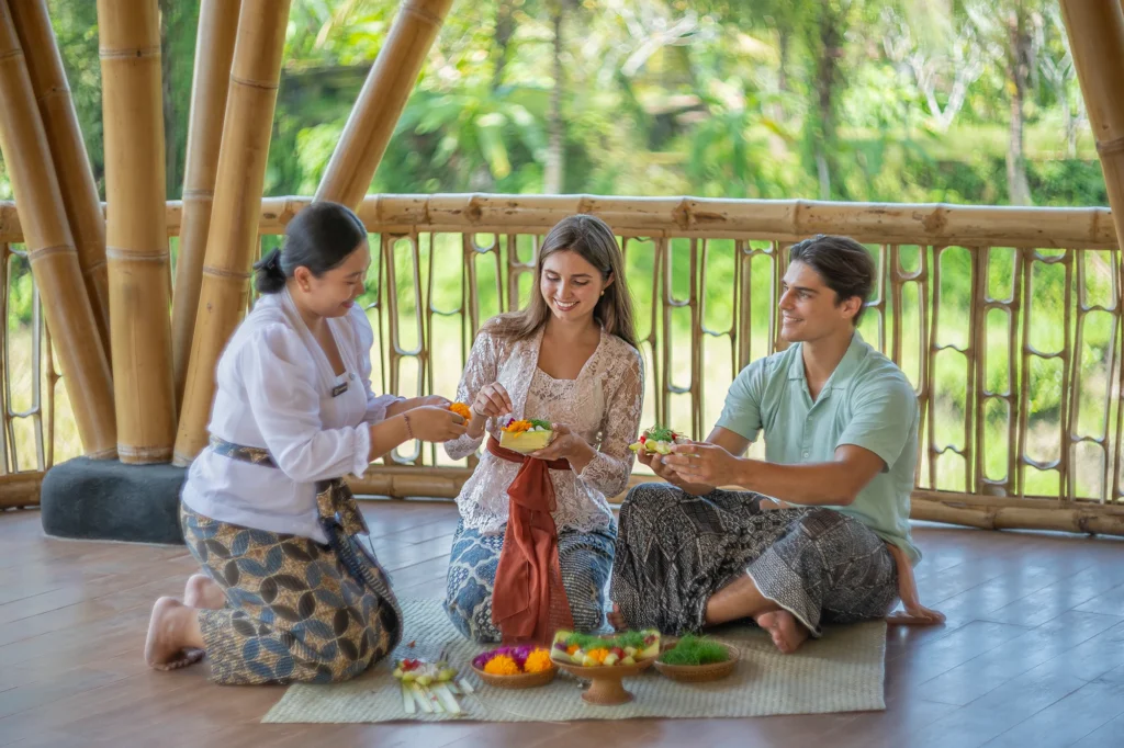 Making Canang Bambooscape