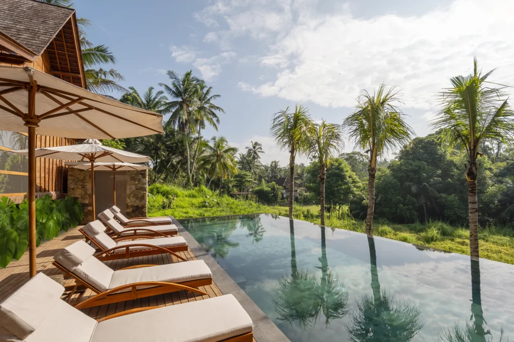 Pool area with Sun Beds